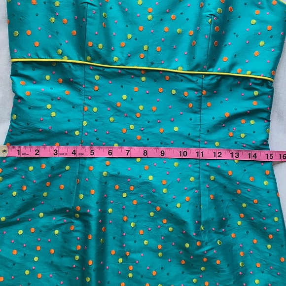 Silk Polka Dot A-line Dress by Jean Michel - Picture 7 of 8